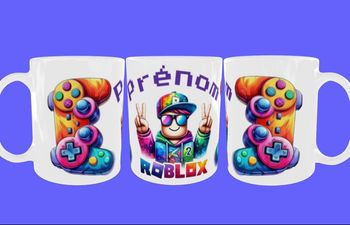 Tasse Roblox avec prénom