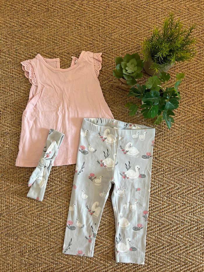 Ensemble H&M fille 9 mois