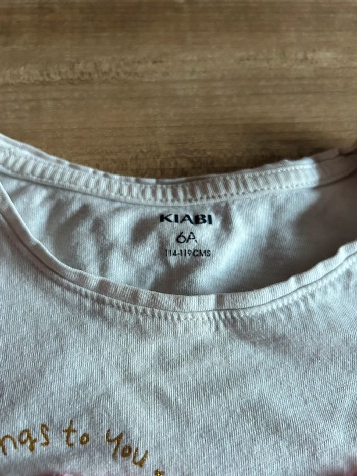 Tee shirt cœur fille 6 ans - photo numéro 2