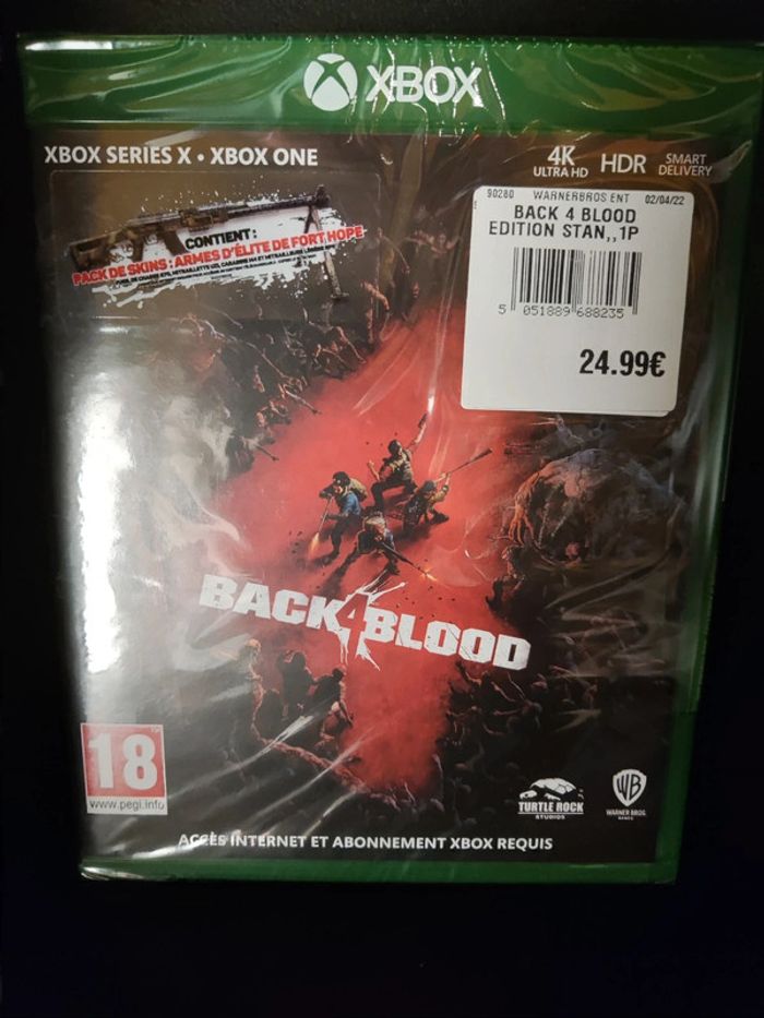 Back 4 Blood Xbox Series X neuf sous blister