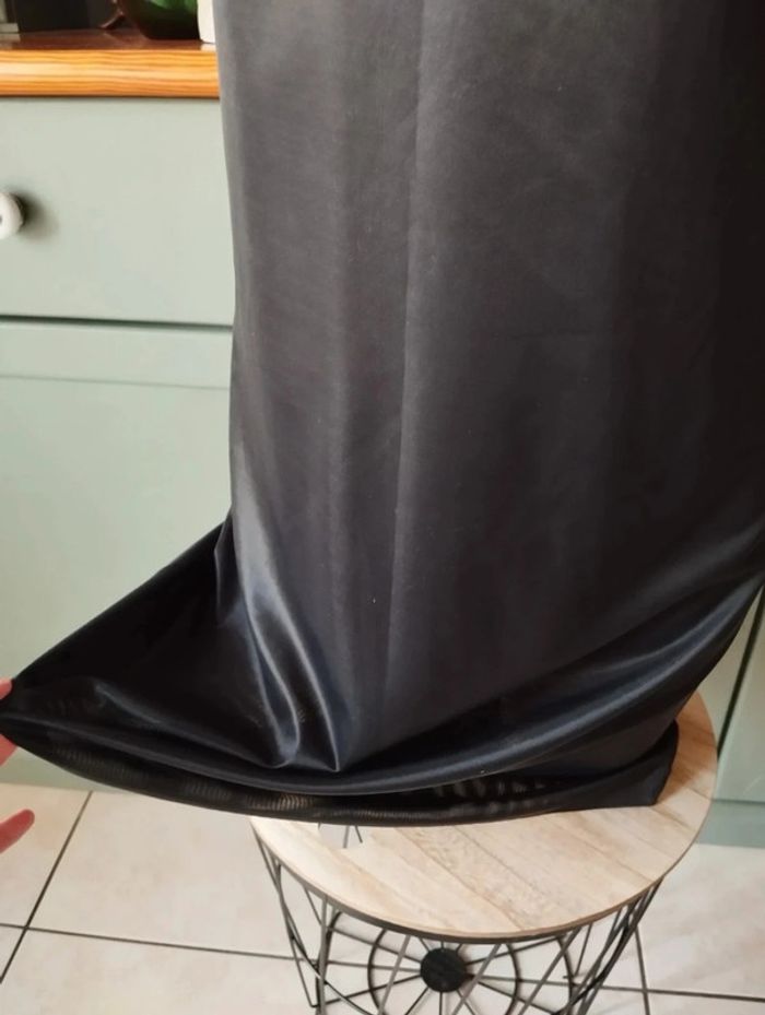 💗Robe Noire Satinée/Irisée Irena Gregori T34/36💗 - photo numéro 11