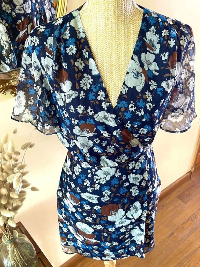 Robe Évasée avec Motif Floral - mango - Taille L - photo numéro 12