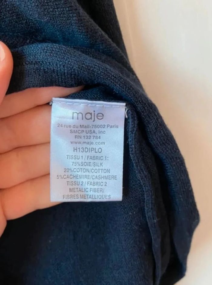 Pull Maje effet transparence - photo numéro 4