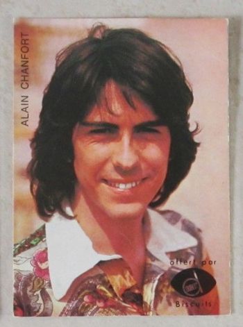 Carte de collection Alain CHAMFORT 7 x 5 cm