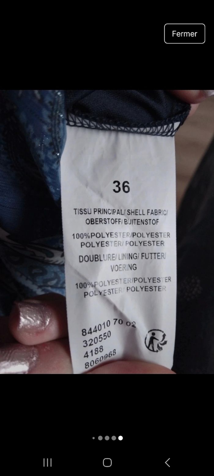 Jolie robe bleu taille 36 - photo numéro 7