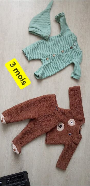 Lot de deux pyjama 3 mois