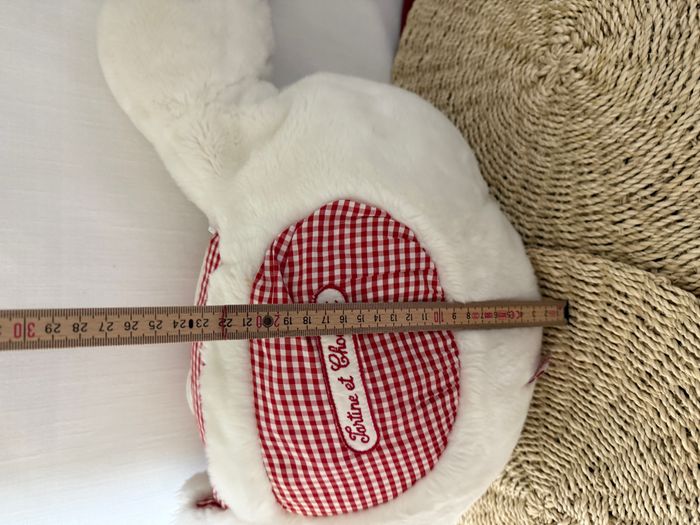 peluche canard tartine et chocolat vichy rouge range pyjama - photo numéro 7