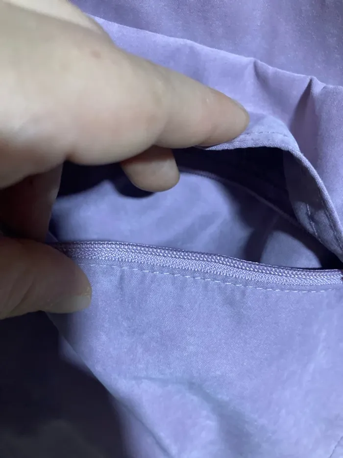 Manteau lilas Anne Weyburn – Taille 42/44 – Demi-saison avec capuche amovible - photo numéro 12