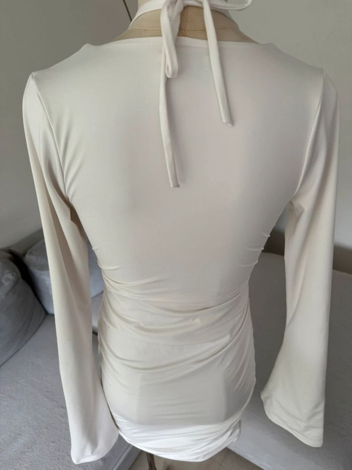 Robe blanche manches longues - photo numéro 7