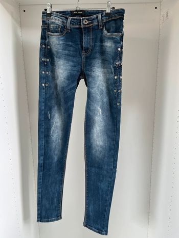 Jean skinny bleu marine