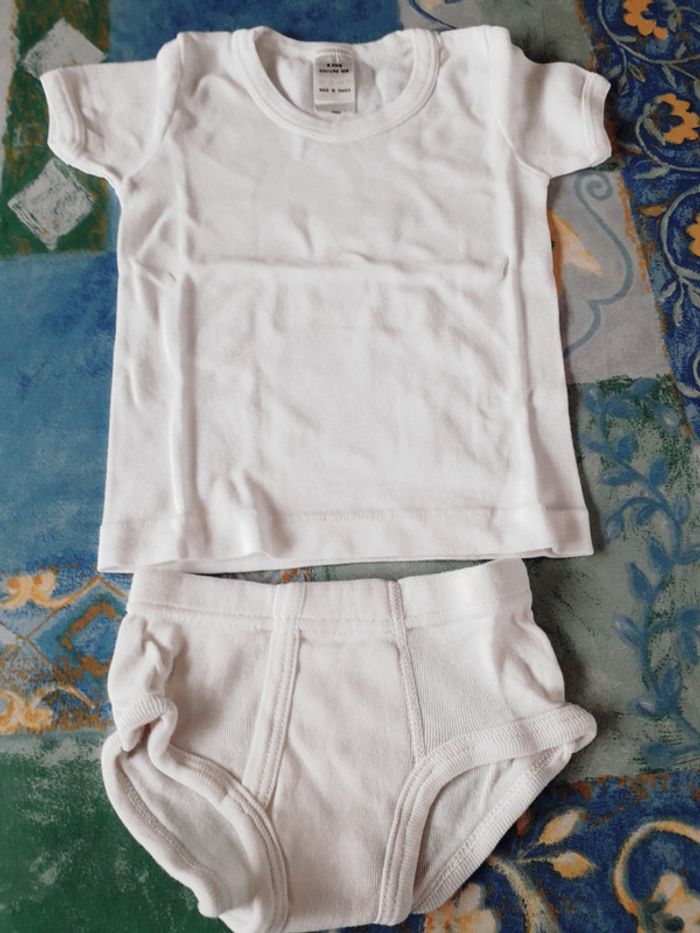 Lot maillot de corps + slip - 4 ans