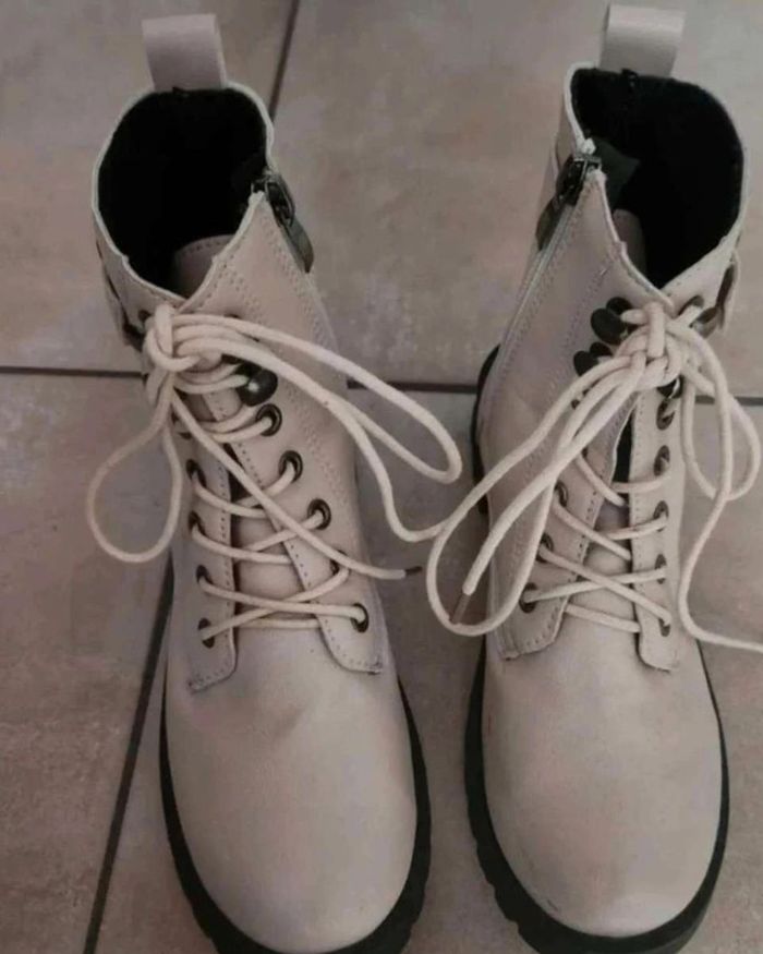 Bottines creme - photo numéro 5