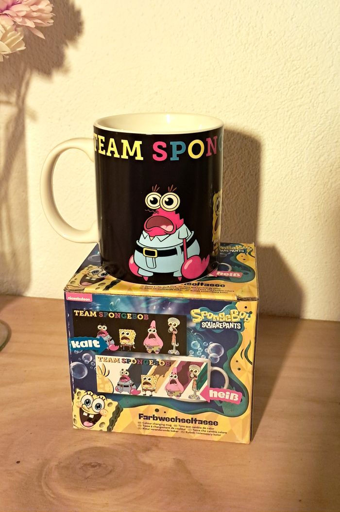 Mug Bob l’Éponge thermo-réactif – Neuf en boîte - photo numéro 2