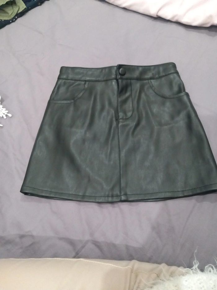Jupe simili cuir 4 ans