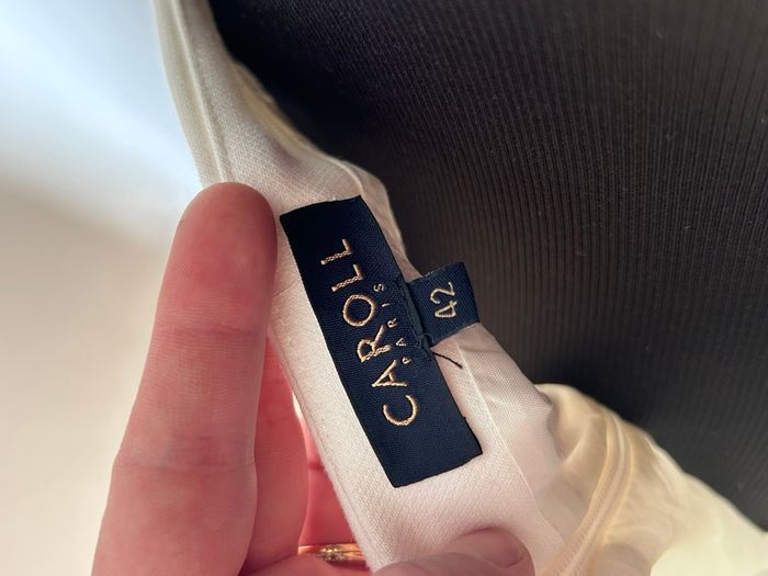 Jupe blanche taille haute Caroll – T42 - photo numéro 8