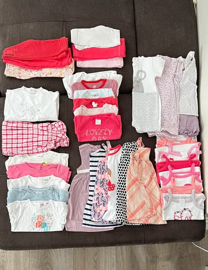 Lot de vêtements été fille 6 mois