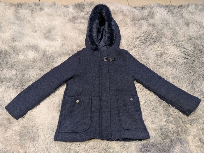 Manteau d'hiver bleu marine 7-8 ans - photo numéro 2