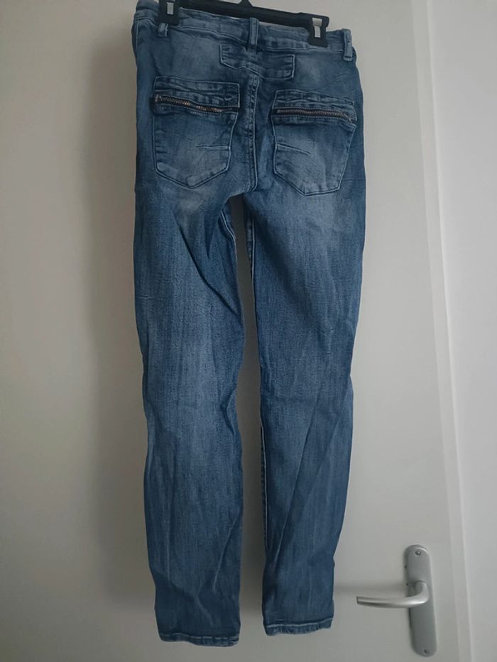 Jean slim taille haute 34 - photo numéro 2