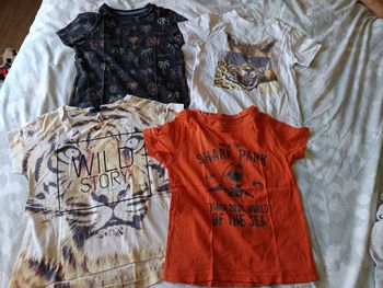 Lot 4 tee shirt garçon