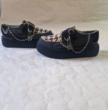 Chaussures type Basket mocassins  , vintage / y2k , femme , Creeper's  ,  compenser  , taille 37