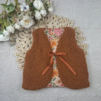 gilet berger 12/24 ans couleur rouille