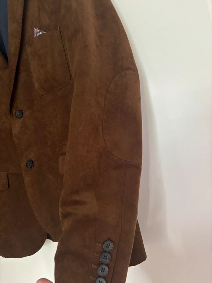 Veste de costume Devred marron effet daim Taille 50 - photo numéro 5