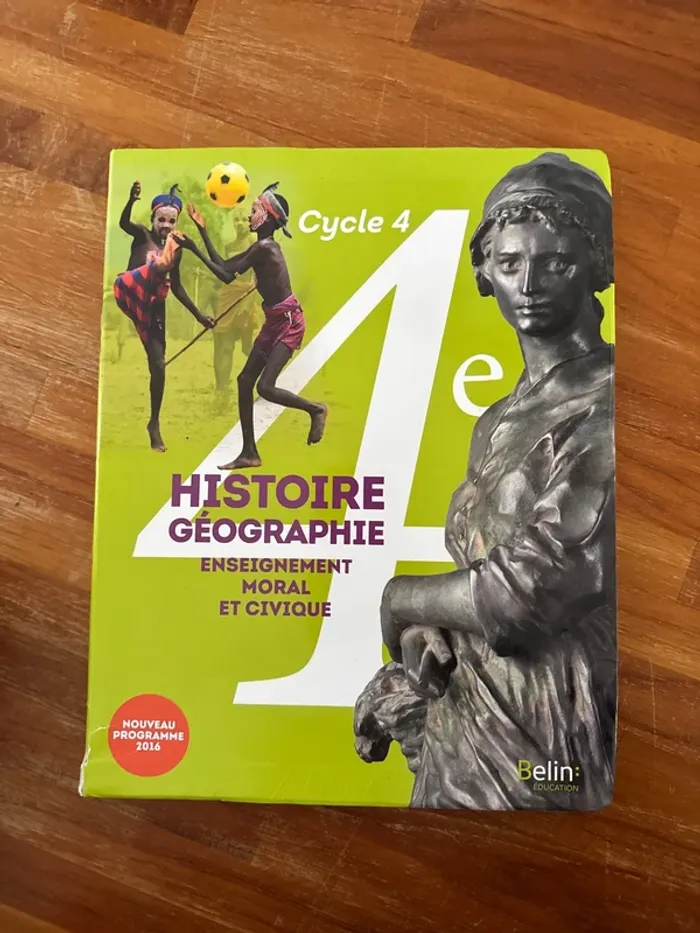 Livre histoire-géographie, enseignement, moral et fus civique quatrième