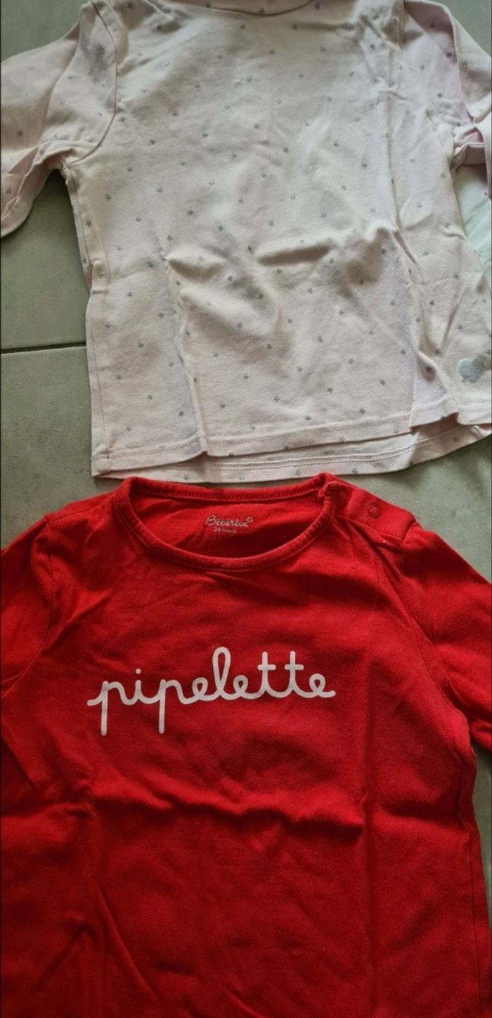 Tee shirt manche longue fille - photo numéro 2