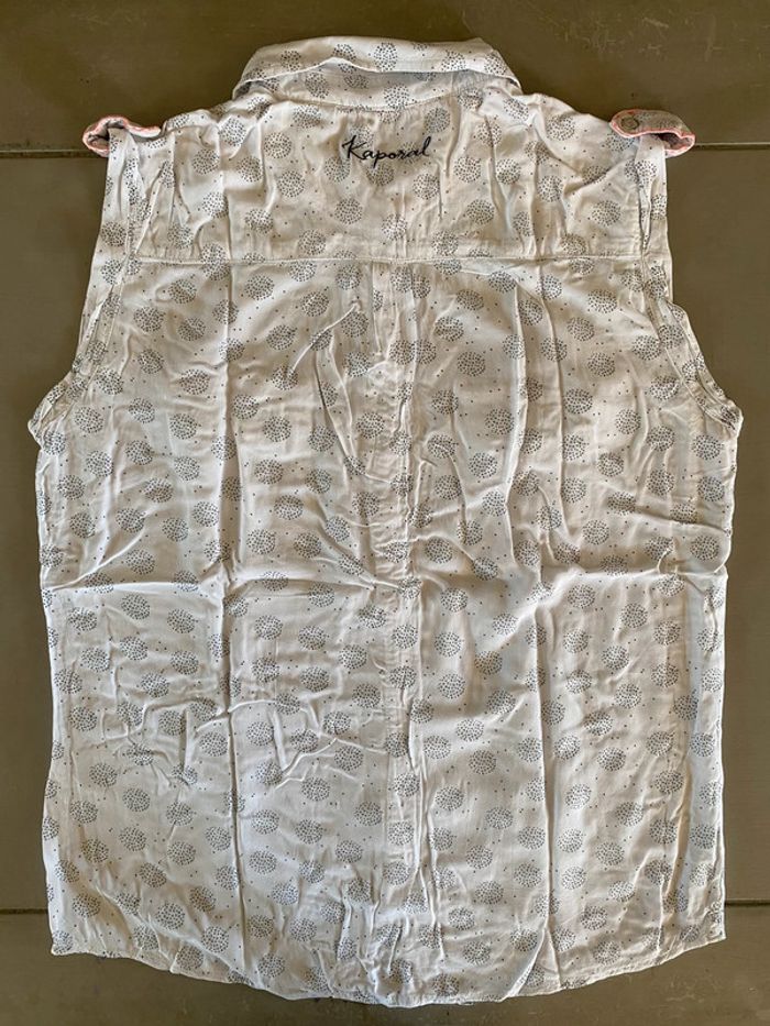 Chemise débardeur Kaporal manche courte taille M blanc à motifs - photo numéro 13