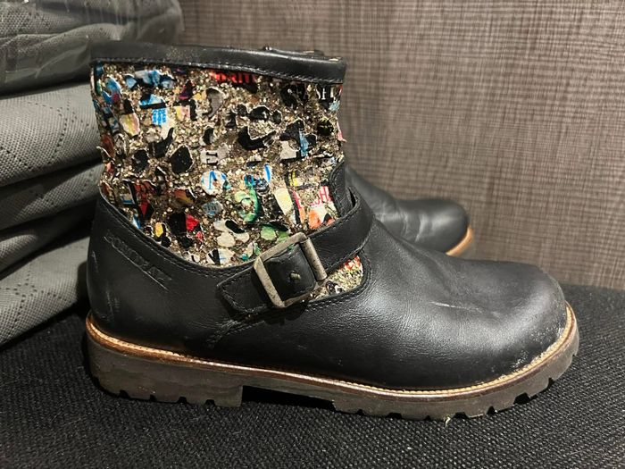 Bottines pom’ d’api pointure 33 cuir