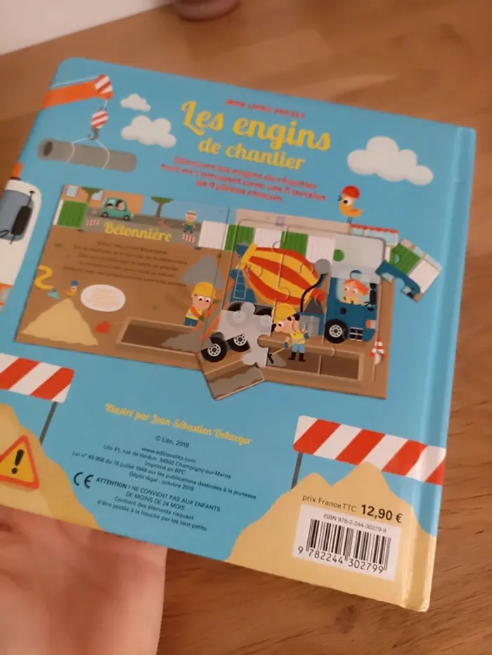 Lot de 2 livres sur les chantiers livre puzzle et imagier. - photo numéro 6
