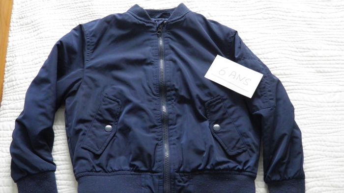 Manteau bleu marine 6 ans Kiabi