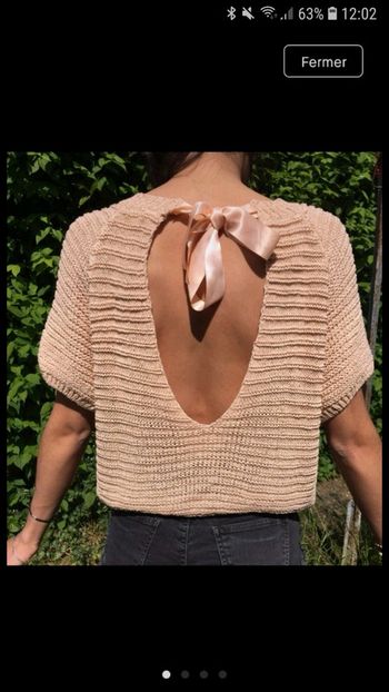 Pull court maille