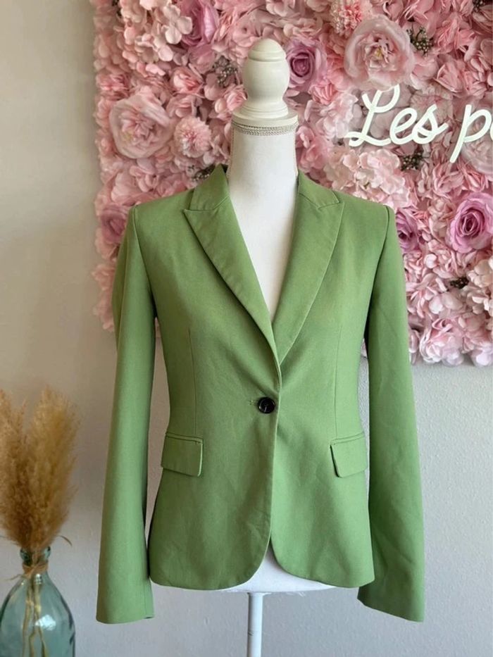Blazer vert pomme taille 34 - Zara - photo numéro 5