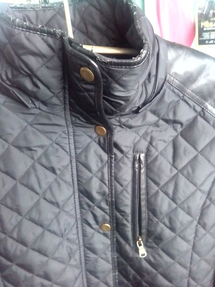 Veste matelassée avec liseret en cuir RALPH LAUREN - photo numéro 3