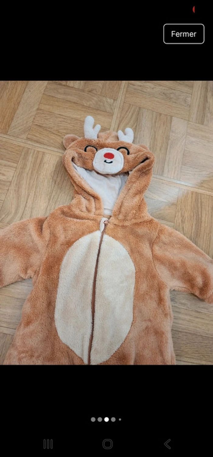 Pyjama cerf taille 3 mois - photo numéro 3
