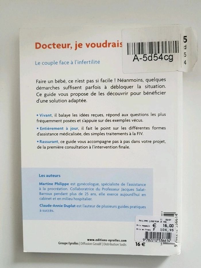 Livre Docteur je voudrais un bébé ! - photo numéro 2