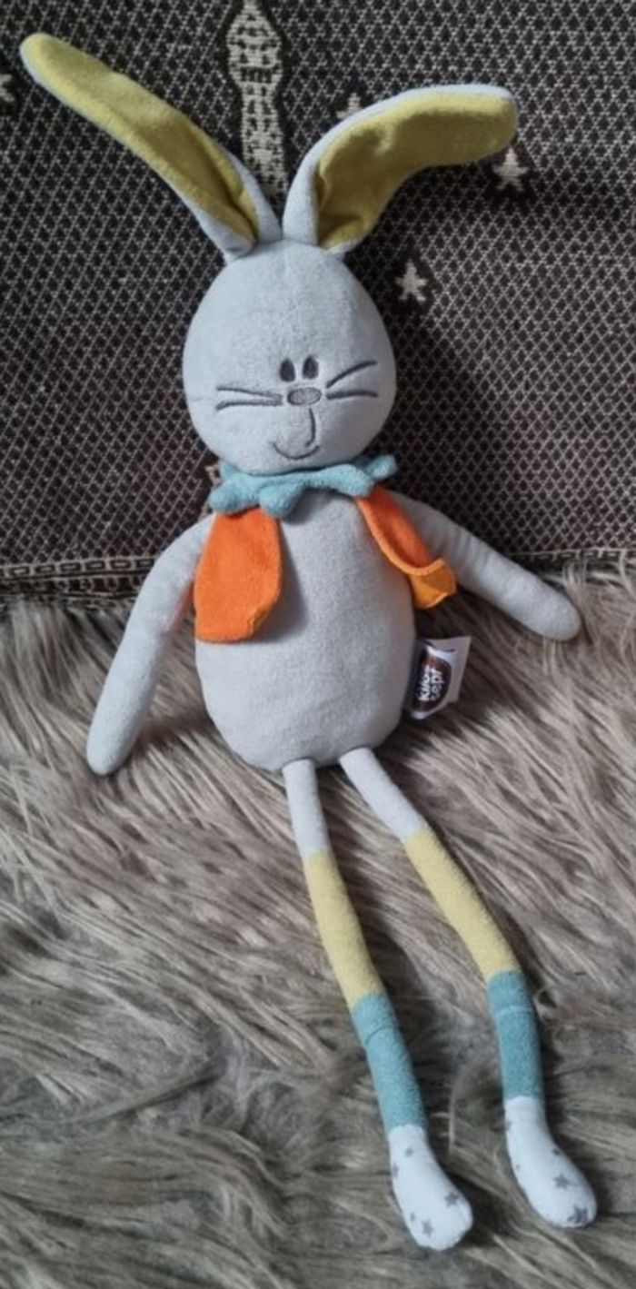 Doudou lapin gris 🐰