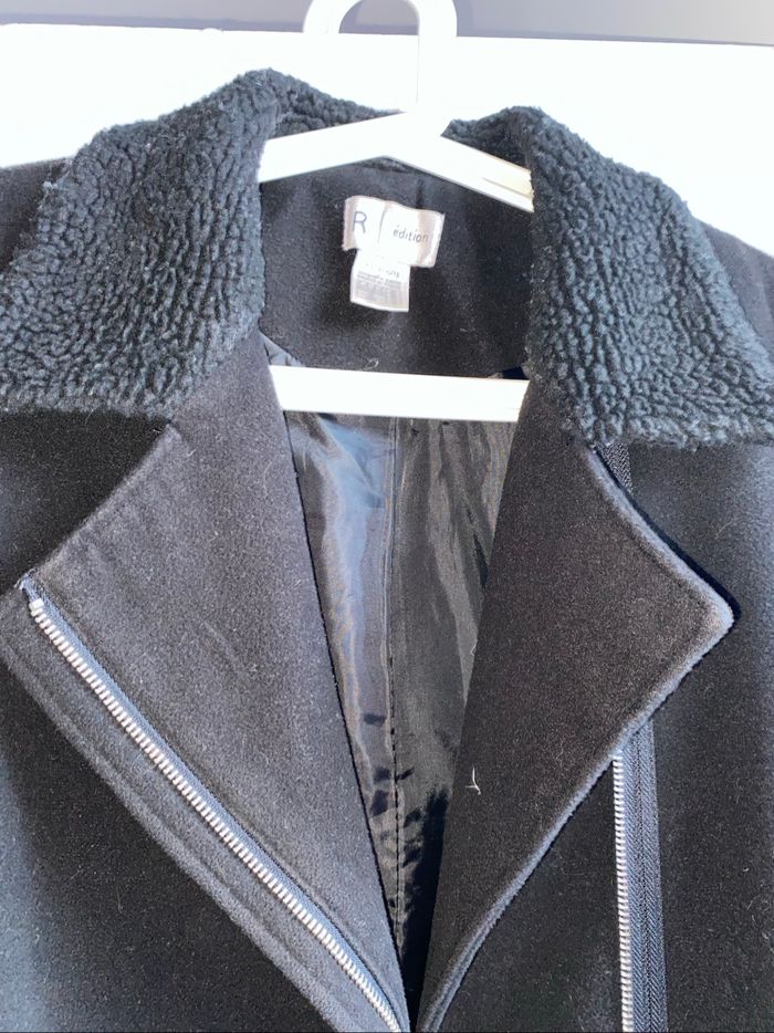 Manteau mi-long noir La Redoute - photo numéro 3