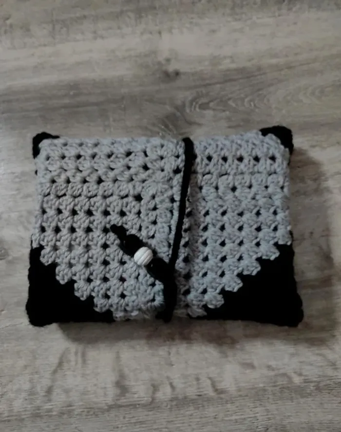 Pochette à livre pour broché noir et gris neuf - photo numéro 4