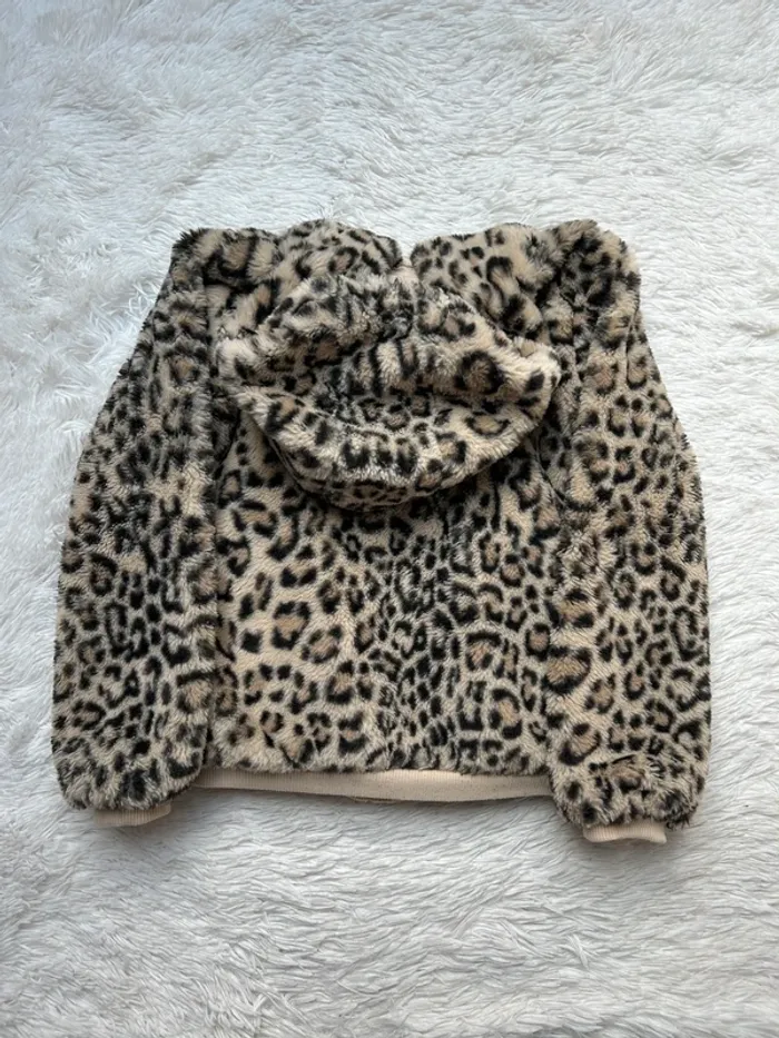 Manteau moumoute léopard Kiabi - photo numéro 2