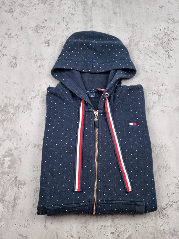 Gilet à capuche zippé Tommy Hilfiger bleu marine M Femmes - photo numéro 2