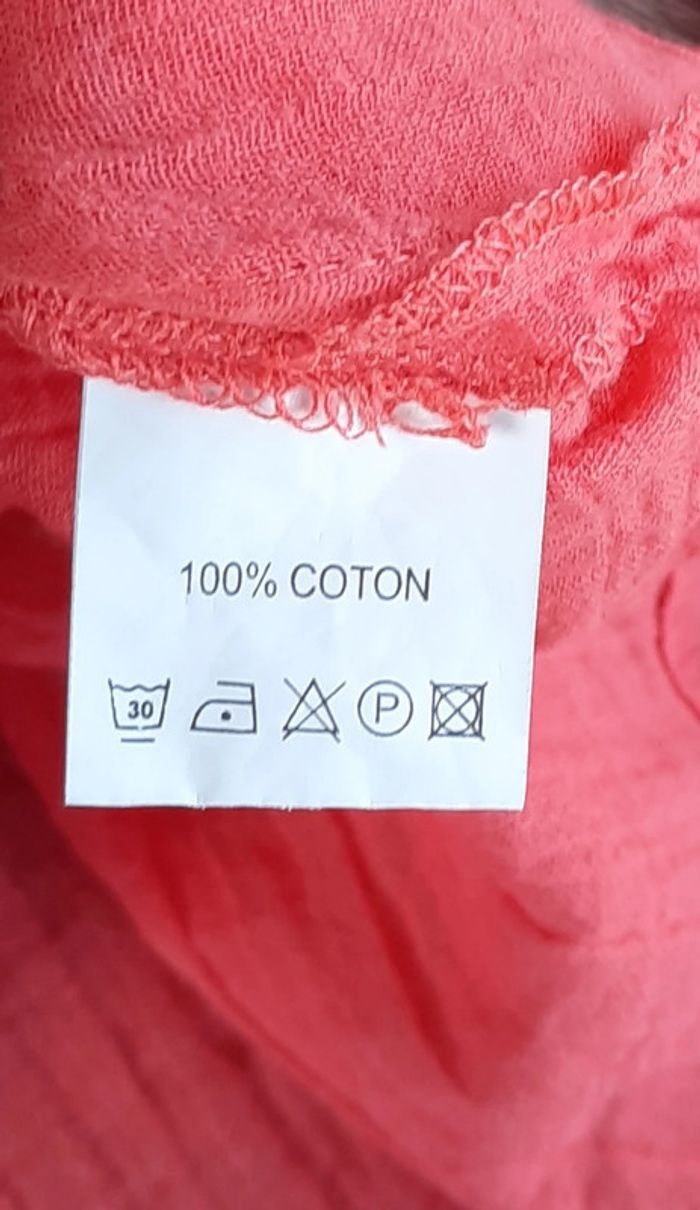 Chemisier corail Chanon taille 5 - photo numéro 5