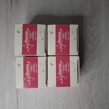 Lot 4 bombes de bain artisanales XXL (140 g l’unité) - Cassées - Parfum rose - Artemidelab
