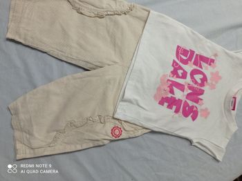 pantalon et tee shirt de absorba 6/12 mois ref R103 C3