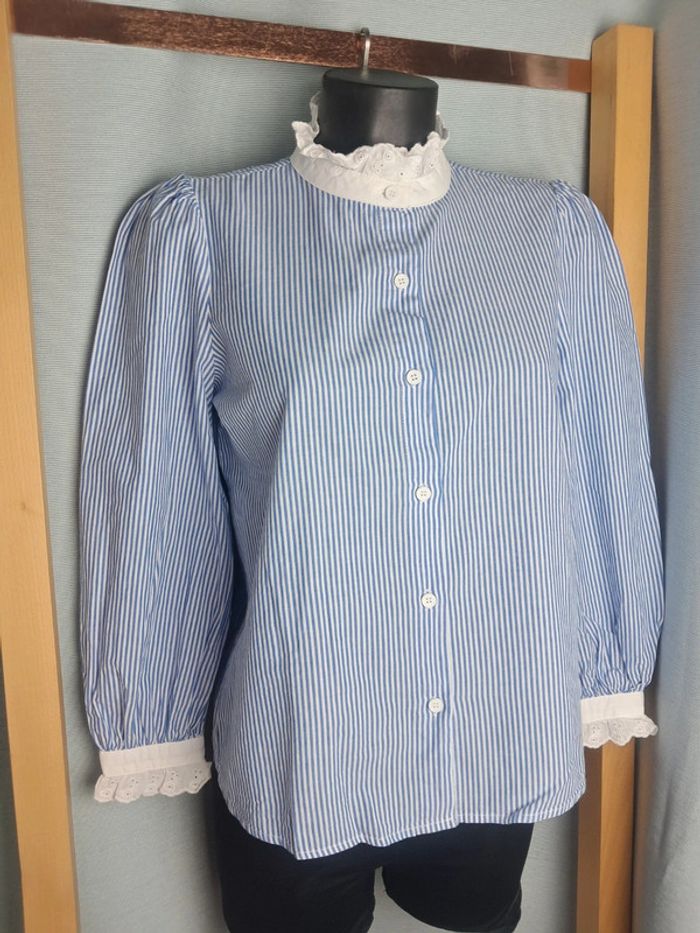 Cerise blue chemise T 36/38 en tbe