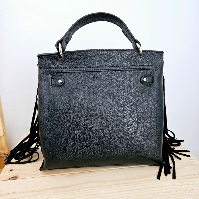 🇮🇹Sac a main 100% Cuir  Noir verapelle🇮🇹 The genuine leather neuf - photo numéro 7