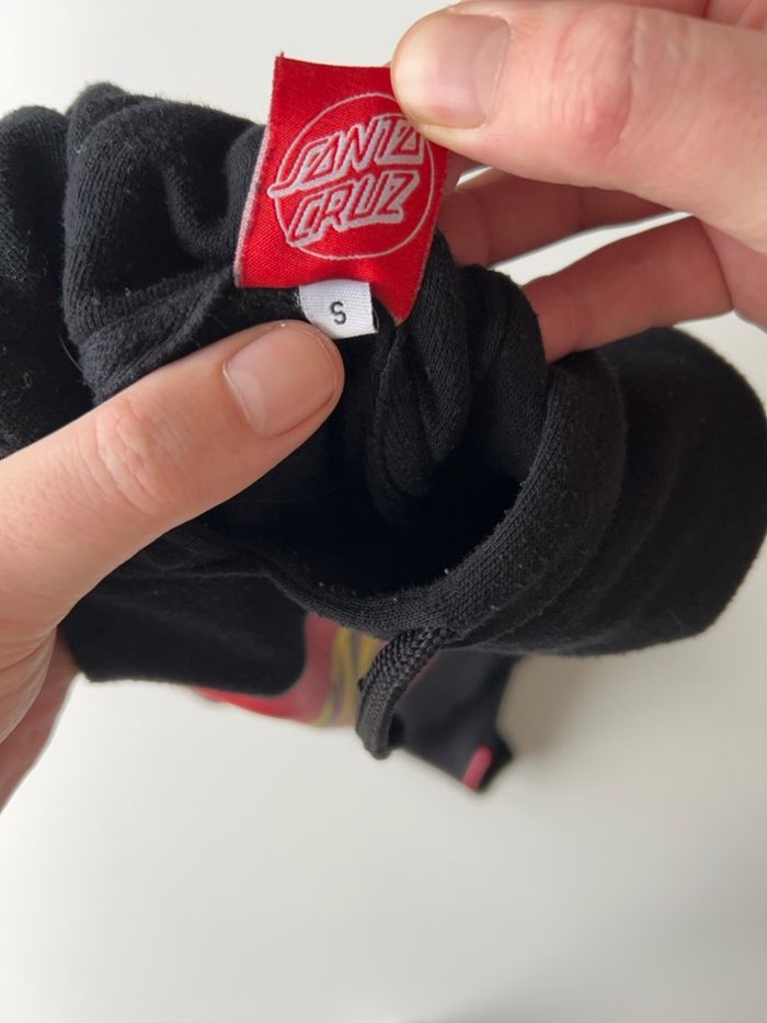 Sweat capuche Santa Cruz - Noir - Taille S - Très bon état - photo numéro 6