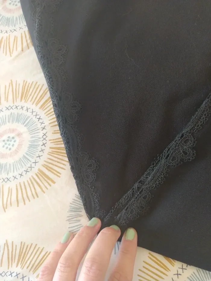 Pantalon noir dentelle S School Rag - photo numéro 5