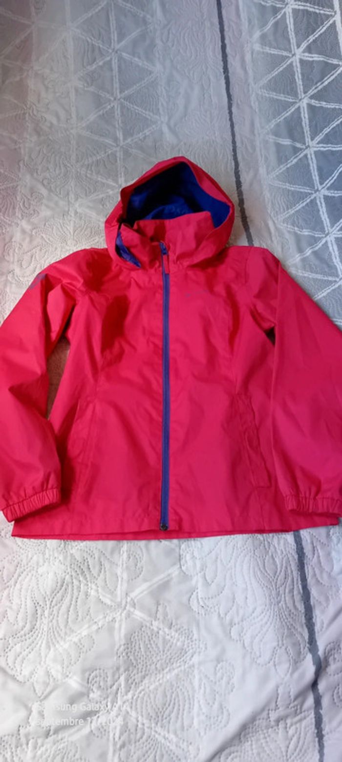 Coupe vent quechua fuschia fille 12 ans décathlon